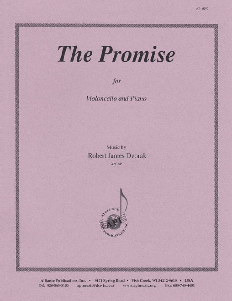 The Promise - Cello-pno-solo